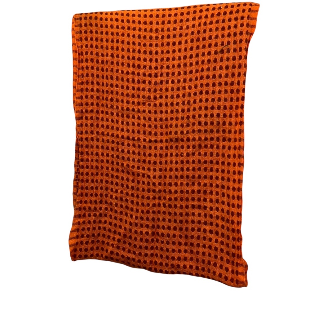 remi & reid orange rust polka dot infinity scarf shawl FALL
